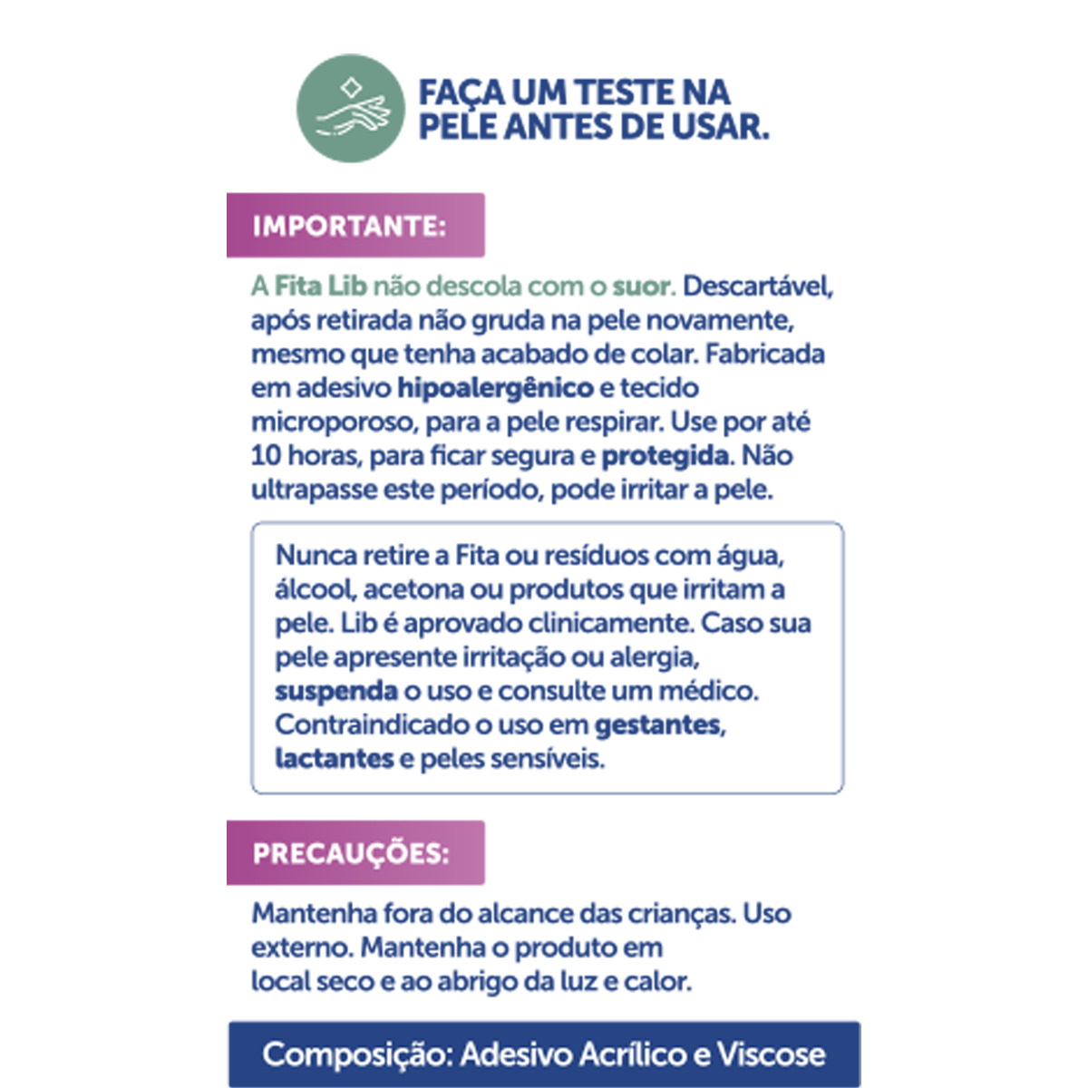 Fita Lib Adesiva para Seios