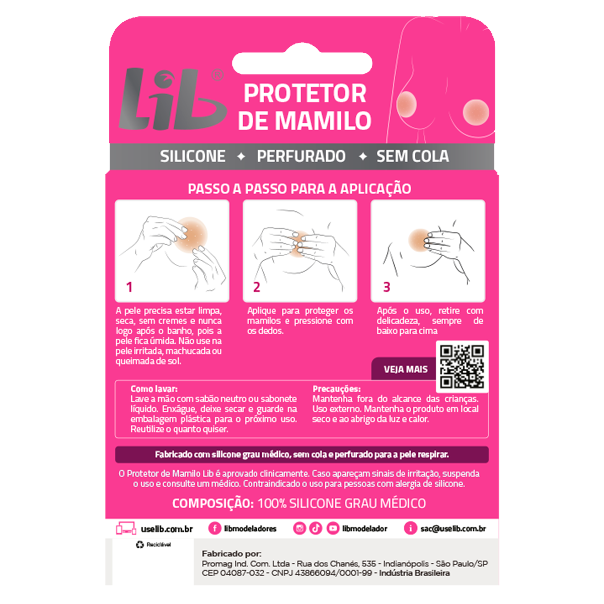 Protetor de Mamilo Sem Cola