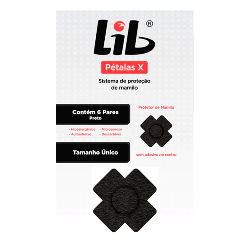Protetor de mamilo Lib Pétalas X com 6 pares