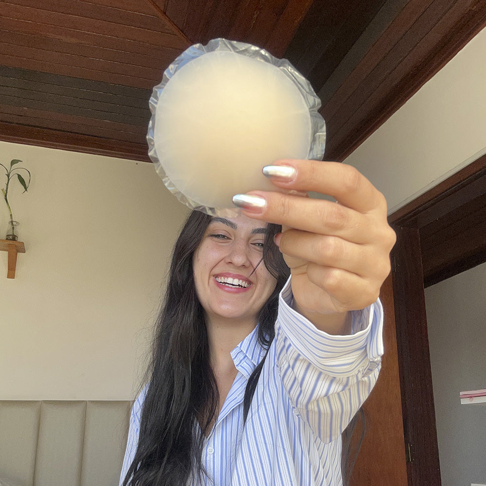 Protetor de Mamilo Ultrafino Reutilizável Mini Sutiã Silicone