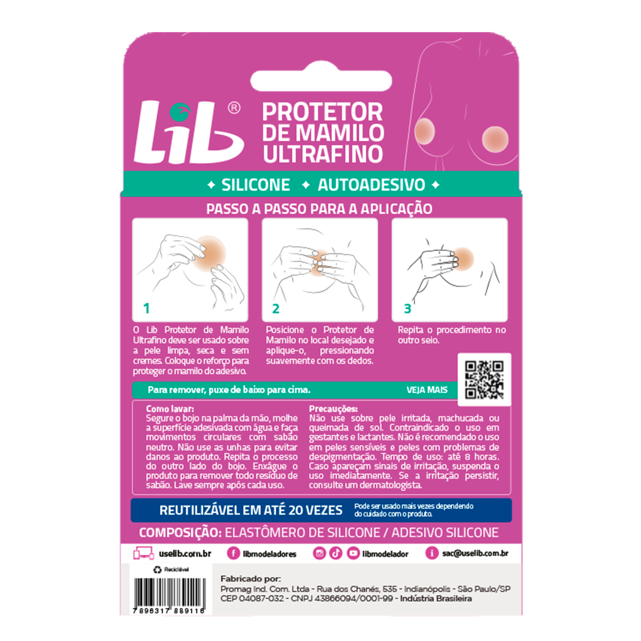 Protetor de Mamilo Ultrafino Reutilizável Mini Sutiã Silicone
